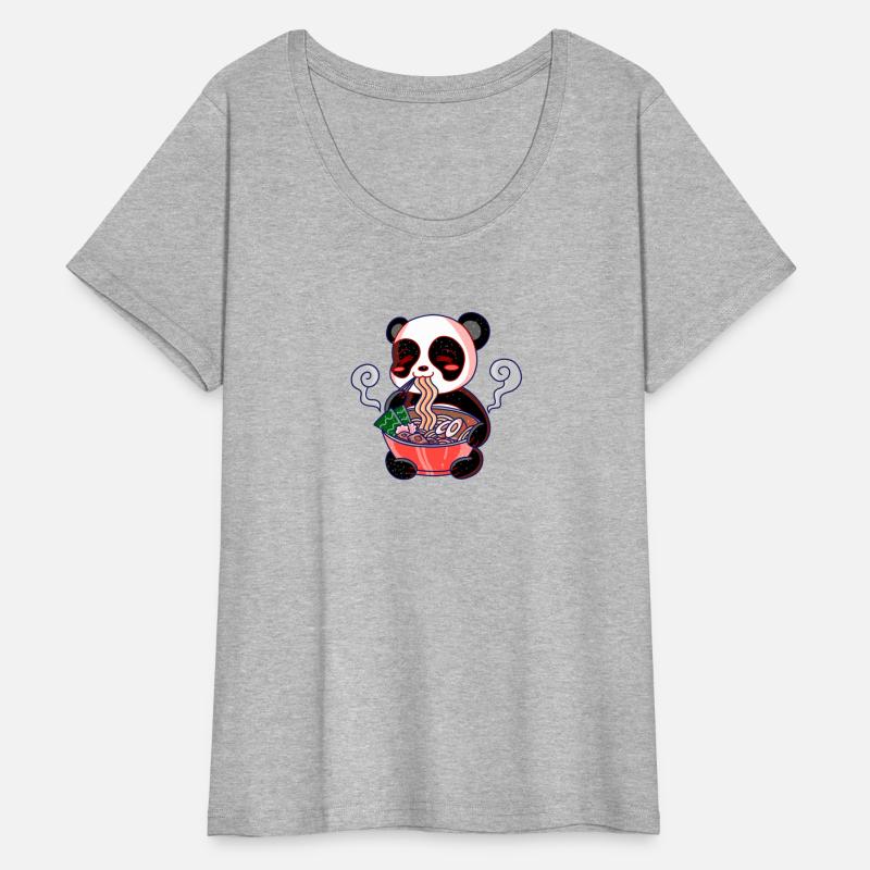 Cute kawaii panda loves ramen