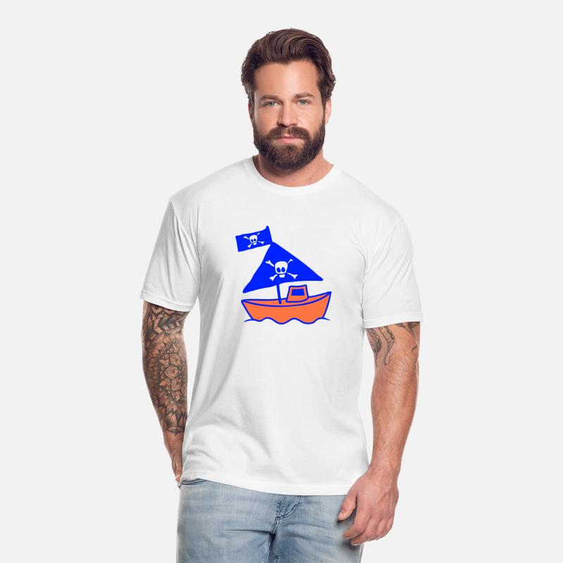 Cute Little Pirate Ship Painted Children Drawing