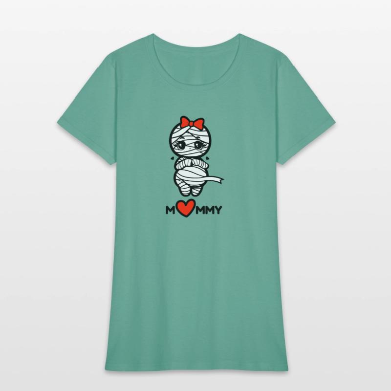 Cute Pregnant Mommy Mummy Cartoon