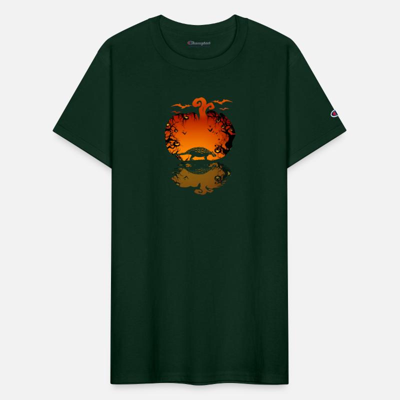 Dinosaur Ankilosaurus Halloween Tee Funny Dino