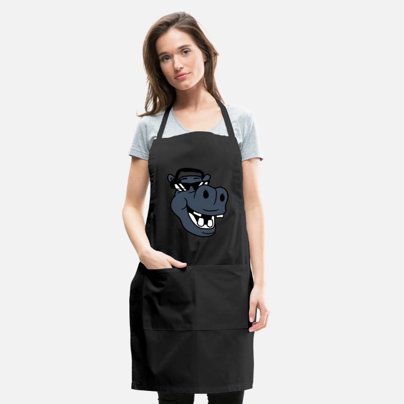 DJ Funny Laughing Hippo Sunglasses Music Face Fun