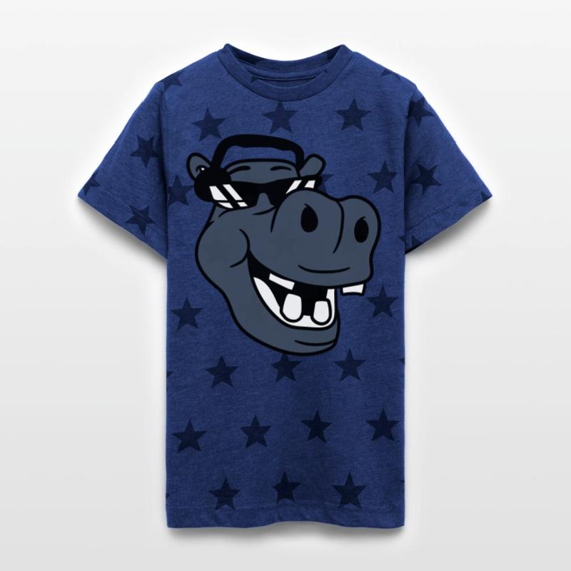 DJ Funny Laughing Hippo Sunglasses Music Face Fun