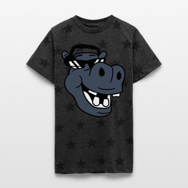 DJ Funny Laughing Hippo Sunglasses Music Face Fun