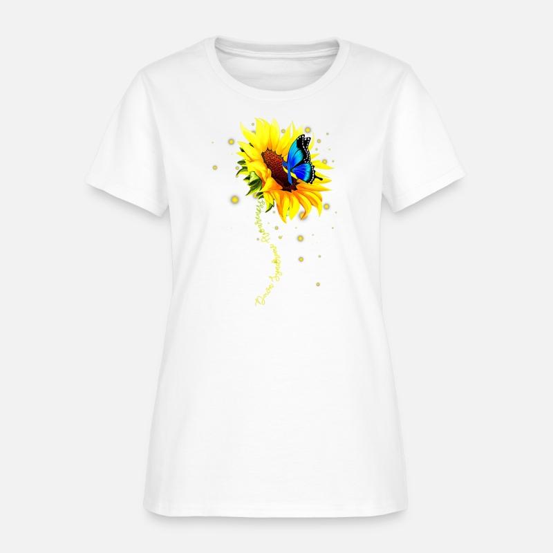 Down Syndrome Sunflower Gift Yellow Blue Ribbon