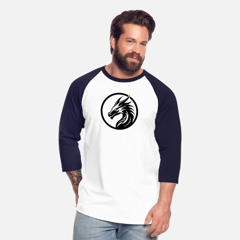 Dragon head symbol or logo in a circle