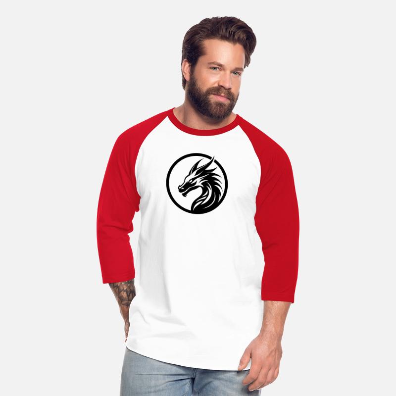 Dragon head symbol or logo in a circle