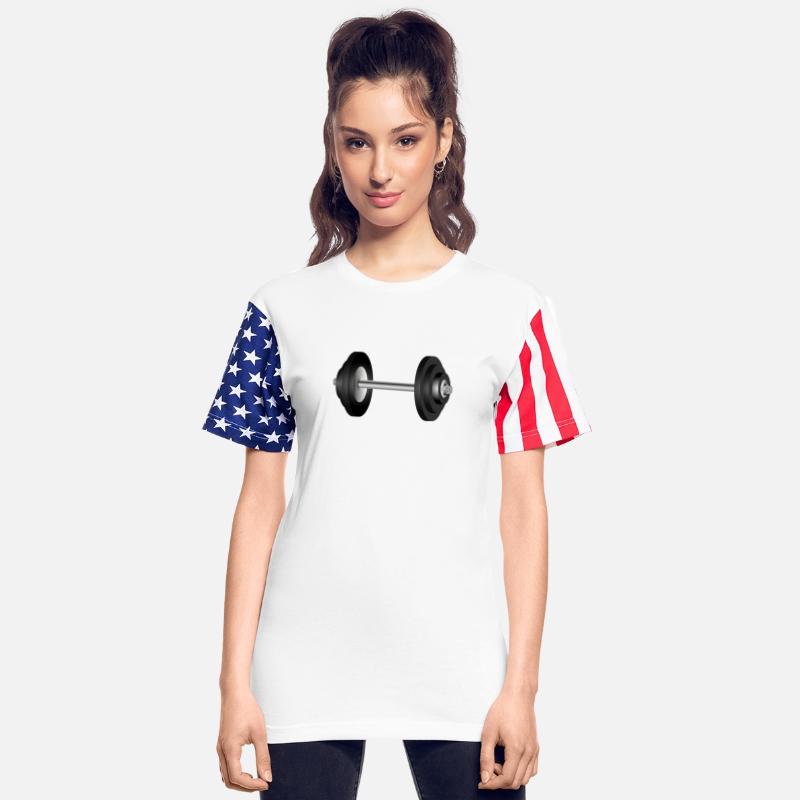 Dumbbell motif for fitness and gym enthusiasts