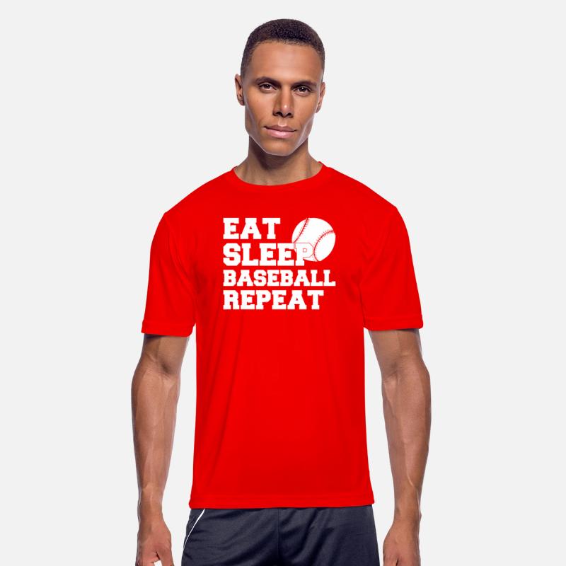 Eat Sleep Baseball Repeat Funny Baseball Player