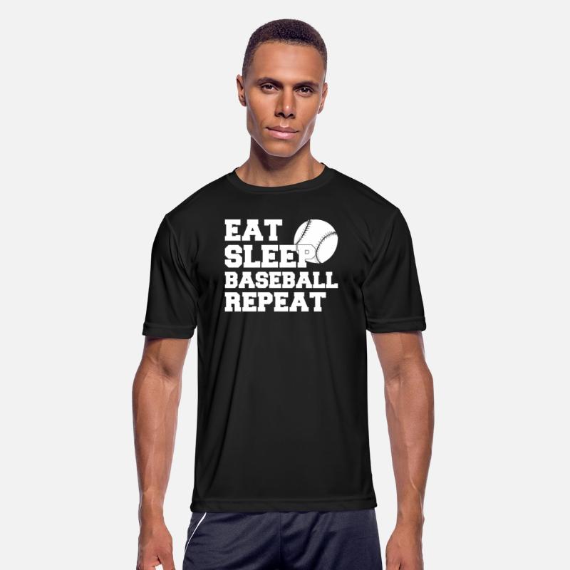 Eat Sleep Baseball Repeat Funny Baseball Player