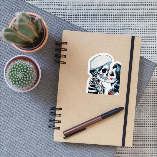 Eccentric Eternity: A Skeleton's Amorous Embrace U