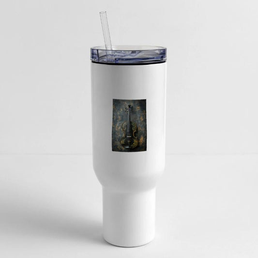 Elegant Black and Gold Violin