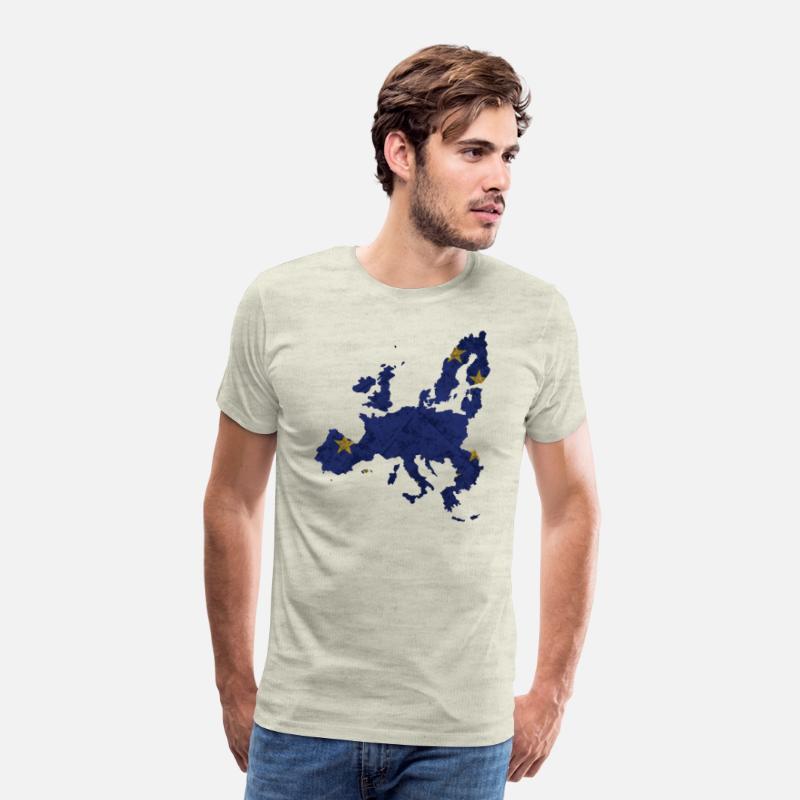 Europe - country border in national flag