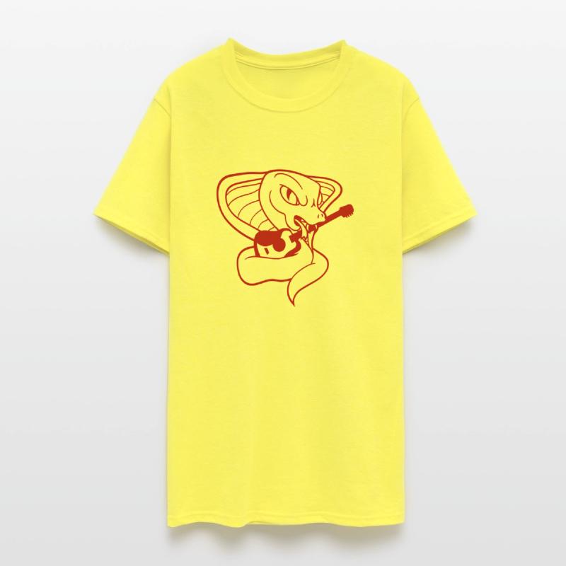 Evil Snake Cobra Playing Guitar Heavy Metal Music