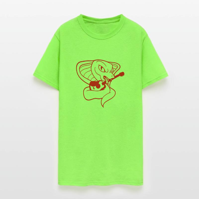 Evil Snake Cobra Playing Guitar Heavy Metal Music