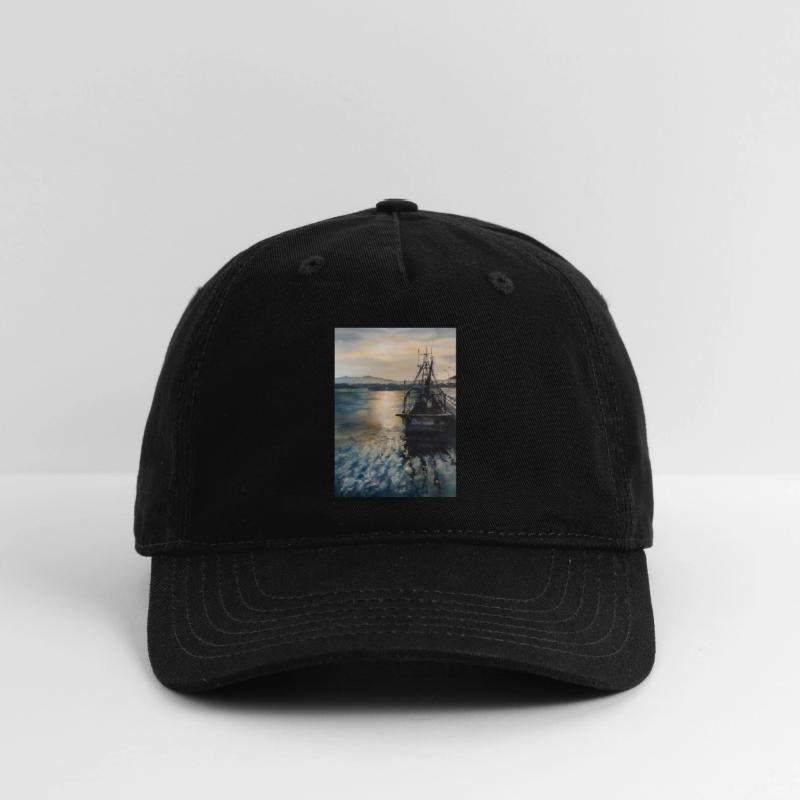 Fishing Boat At Evening In Watercolors