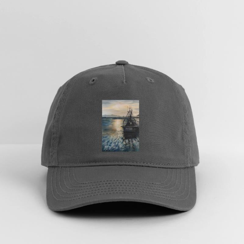 Fishing Boat At Evening In Watercolors