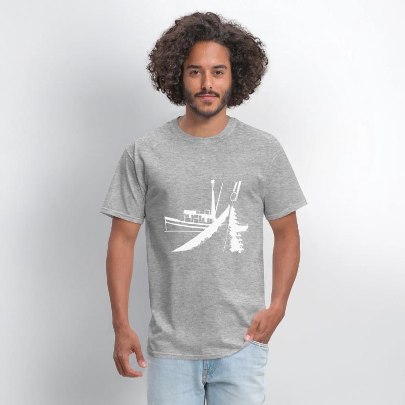 Fishing boat with a net