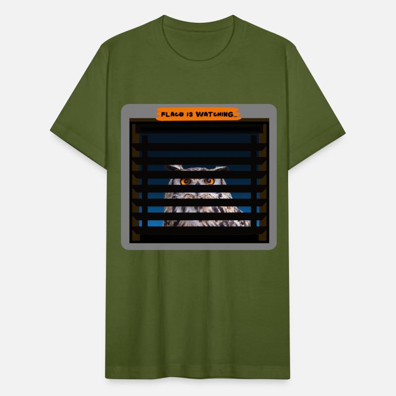 Flaco Is Watching (Gray Version) - Owl Design