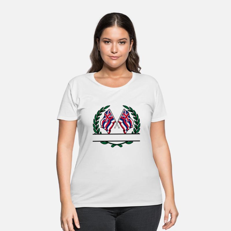 Flags USA Hawaii laurel wreath banner