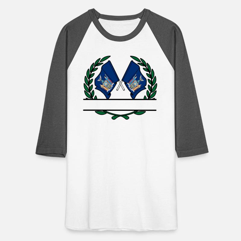 Flags USA New York laurel wreath banner