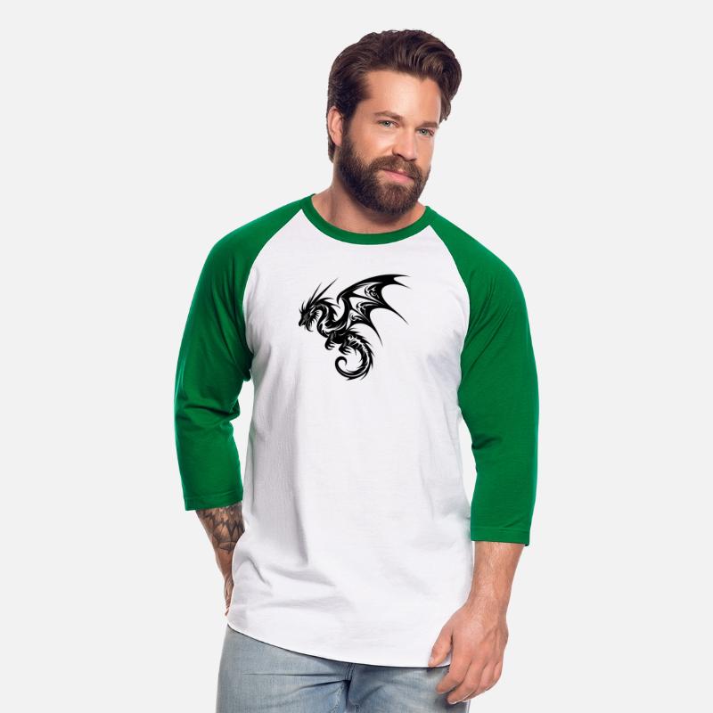 Flying Dragon In Tattoo Style