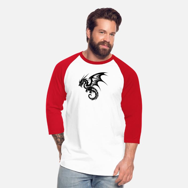 Flying Dragon In Tattoo Style