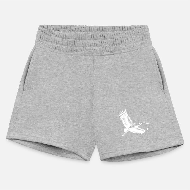 Flying Stork In Elegant Gliding Flight