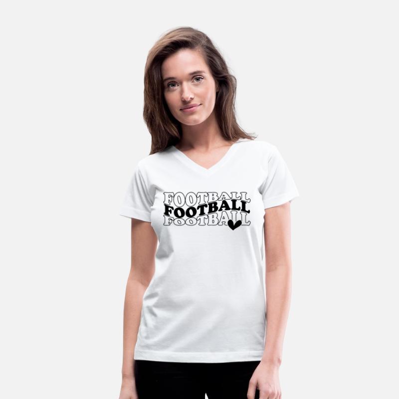 Football Heart Women Shirt & Girl Shirt