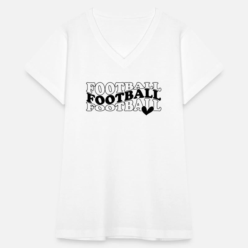 Football Heart Women Shirt & Girl Shirt