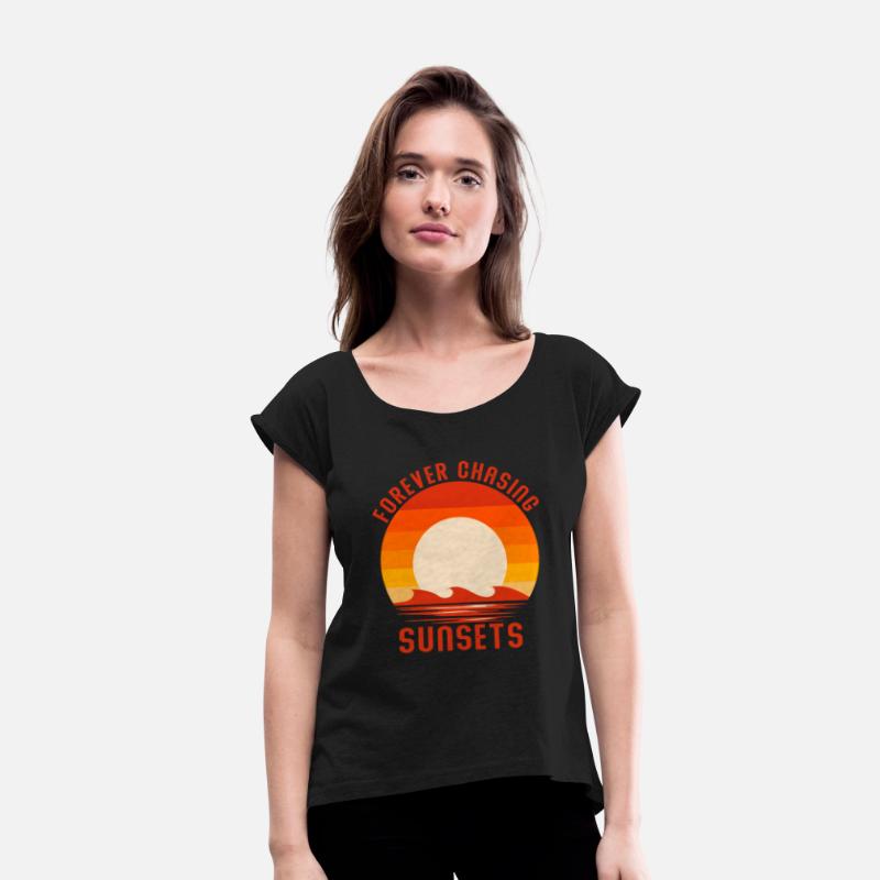 Forever Chasing Sunsets Retro Summer Vacation