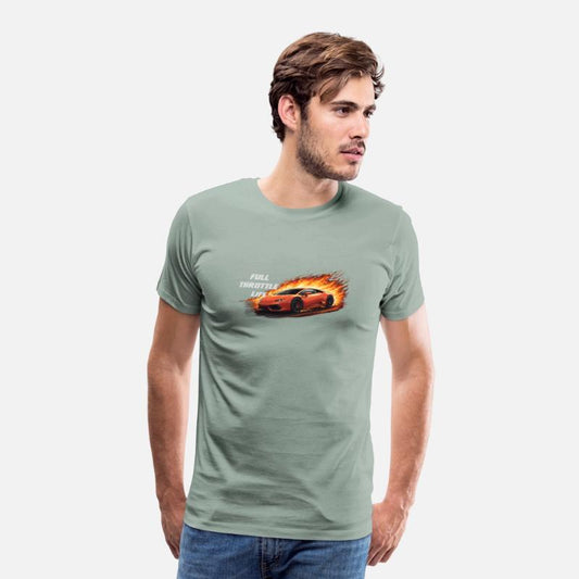 Full Throttle Life T-Shirt – High-Speed Racing Car