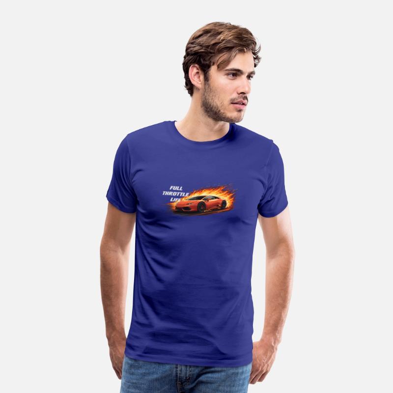 Full Throttle Life T-Shirt – High-Speed Racing Car