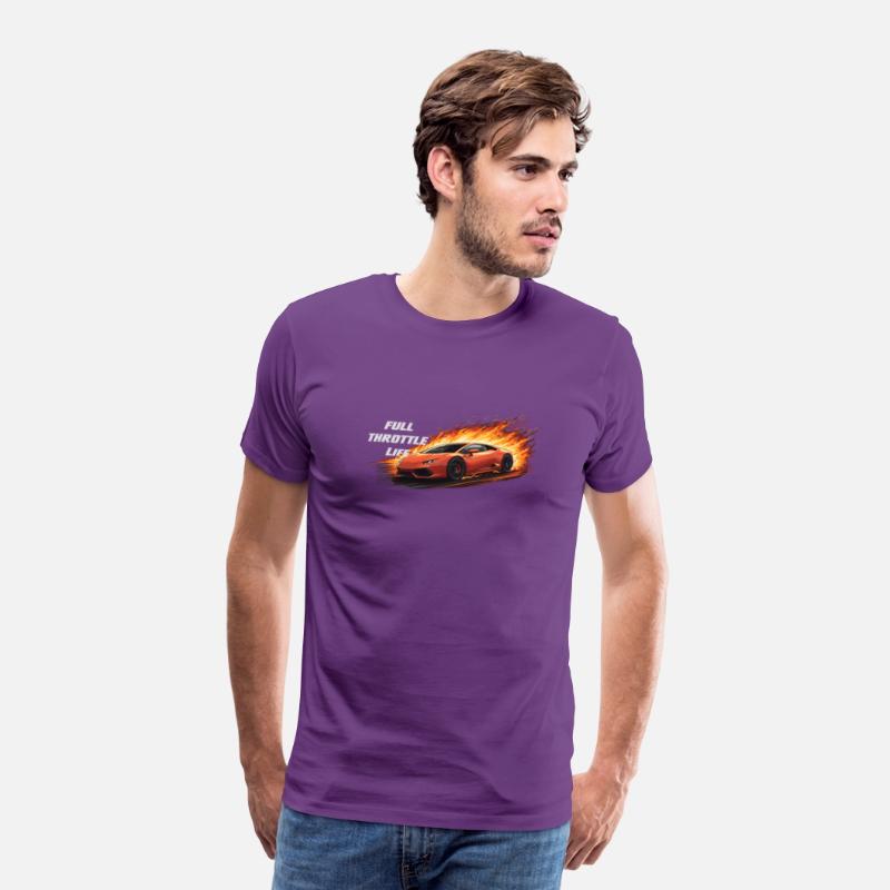 Full Throttle Life T-Shirt – High-Speed Racing Car