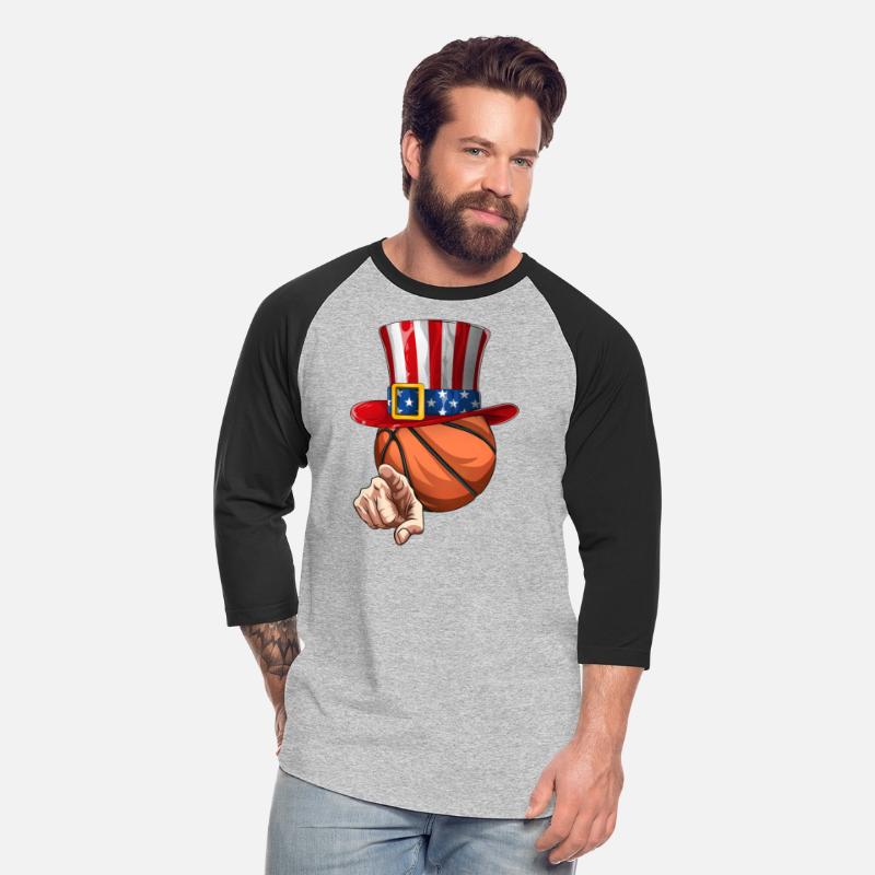 Funny Basketball Lovers Uncle Sam 4th Of July