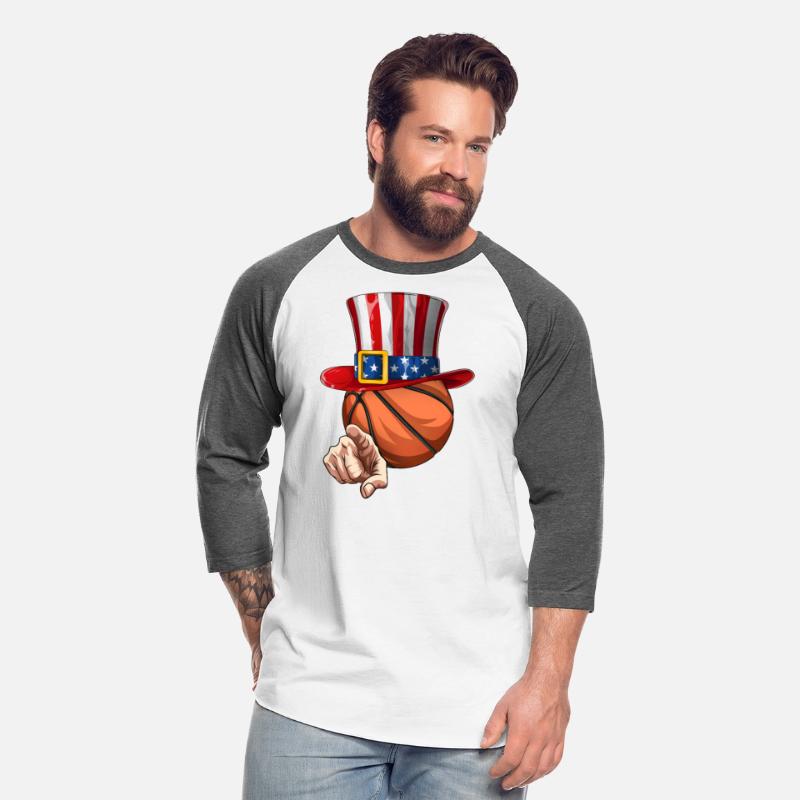 Funny Basketball Lovers Uncle Sam 4th Of July