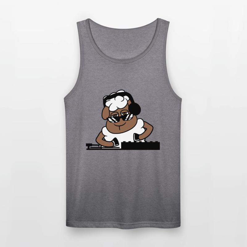 Funny Cool DJ Sheep Animal Mixing Music Party Club