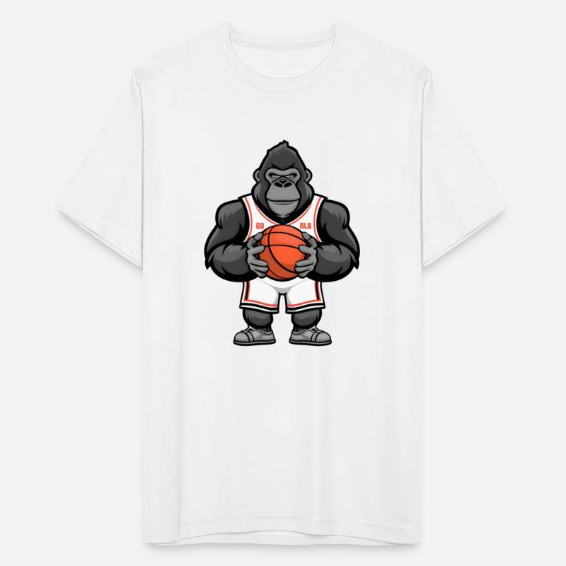 Funny Gorilla Playing Basketball