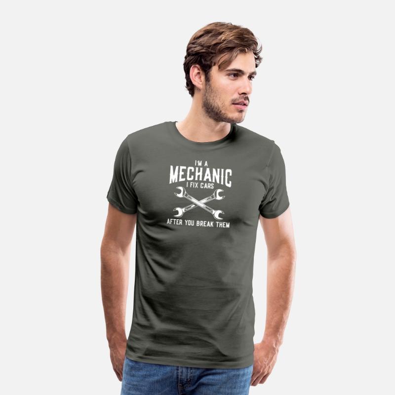 Funny Mechanic Tee – "I Fix Cars" Garage Humor