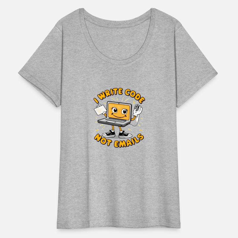 Funny Programmer Shirt - I Write Code Not Emails