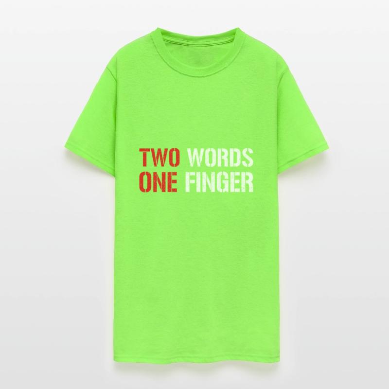 Funny Two Words One Finger