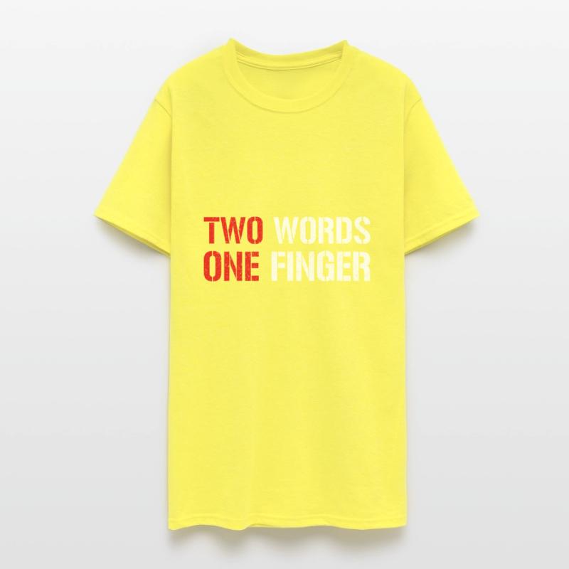 Funny Two Words One Finger
