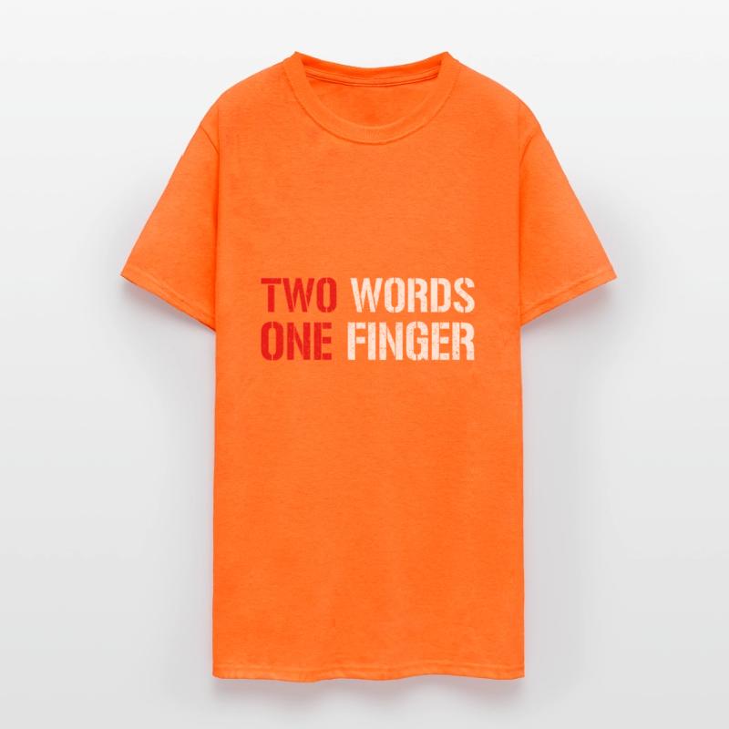 Funny Two Words One Finger