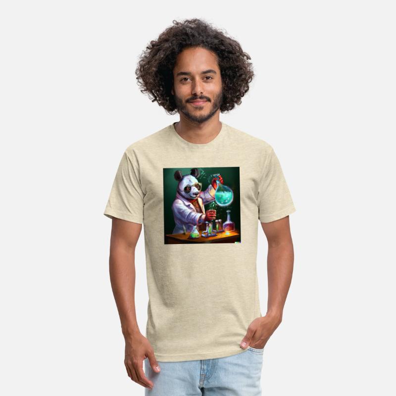 Genius Panda: Whimsical Scientist Design