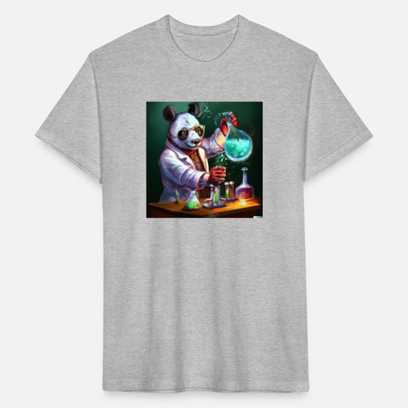 Genius Panda: Whimsical Scientist Design