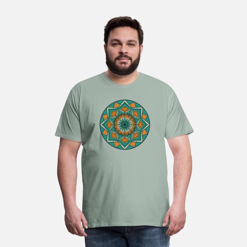 Geometric Mandala with Earthy Tones