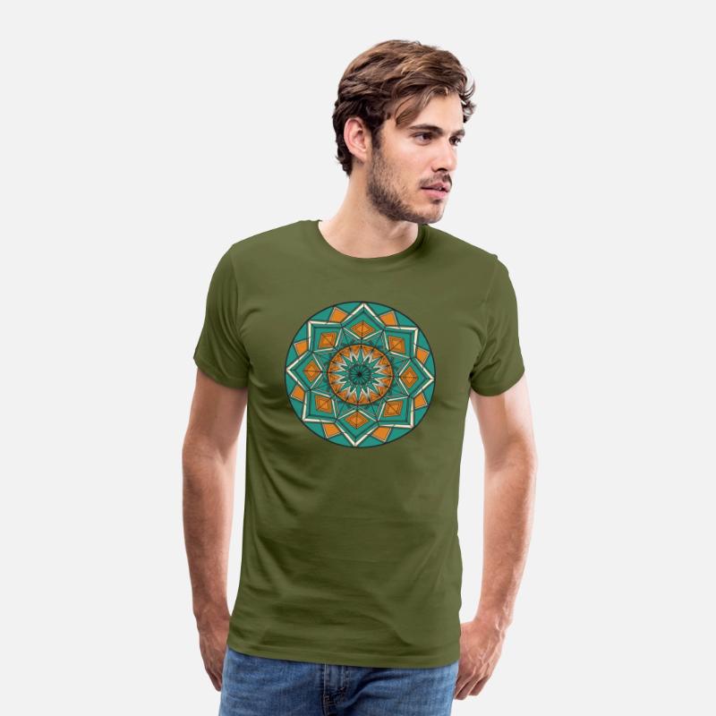 Geometric Mandala with Earthy Tones