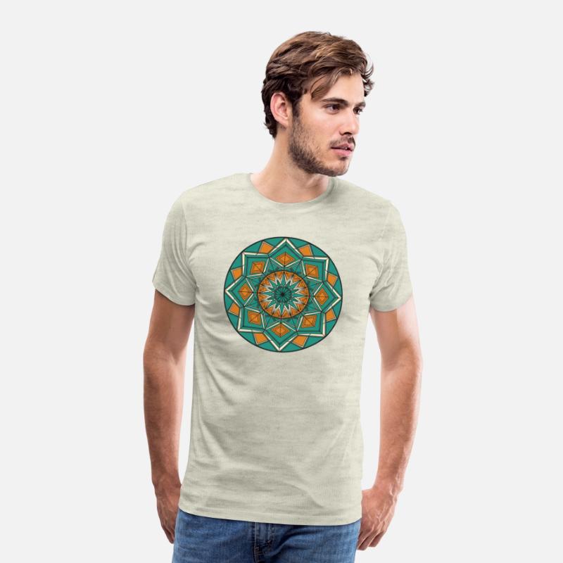 Geometric Mandala with Earthy Tones