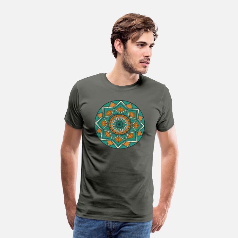 Geometric Mandala with Earthy Tones