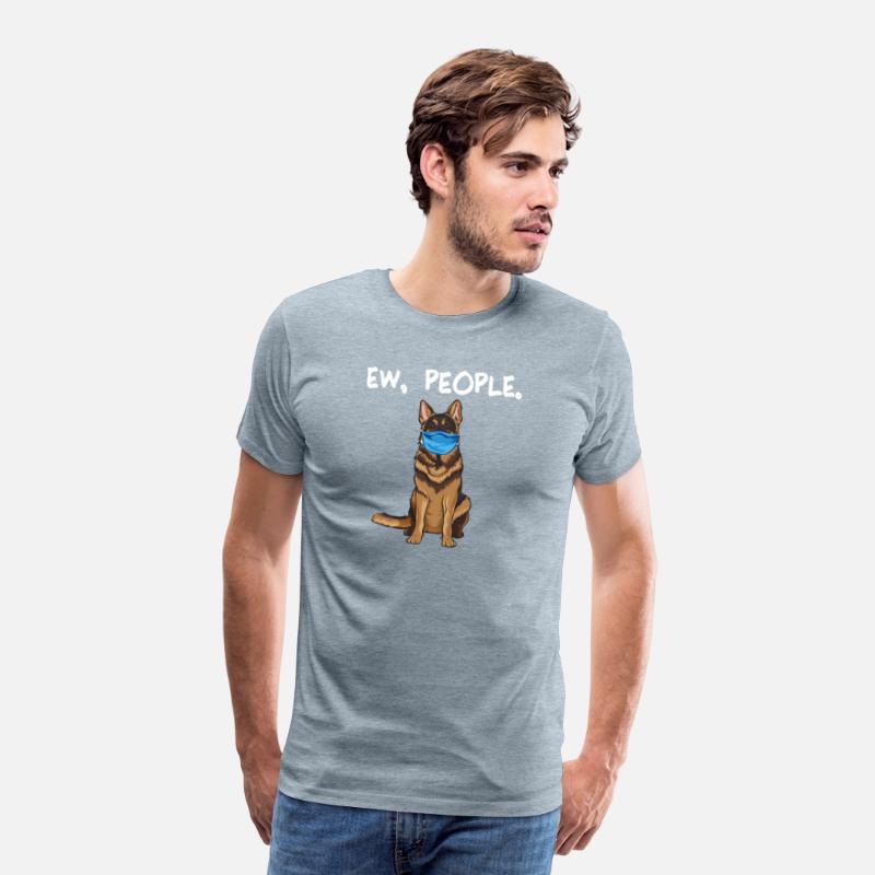 German Shepherd Ew People Dog Wearing Face