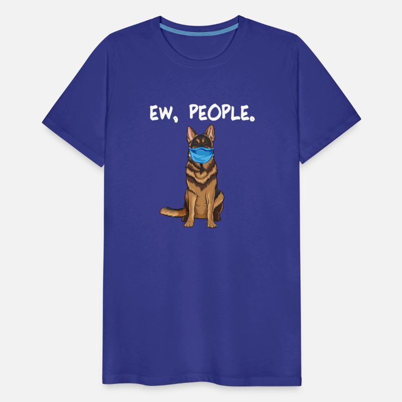 German Shepherd Ew People Dog Wearing Face